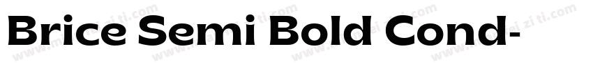 Brice Semi Bold Cond字体转换